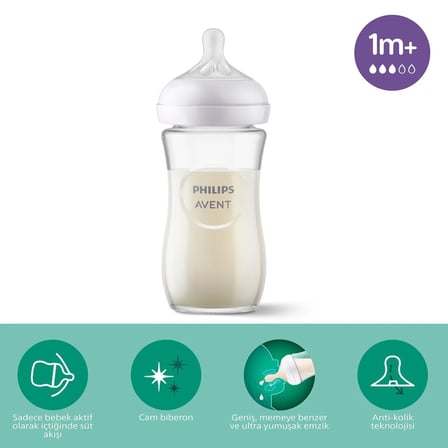 Doğal Tepkili Natural Response Cam Biberon 240 ml 1+ Ay