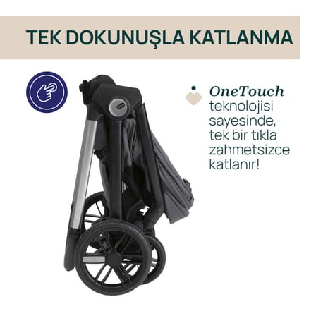 Bellagio Bebek Arabası Black Satin