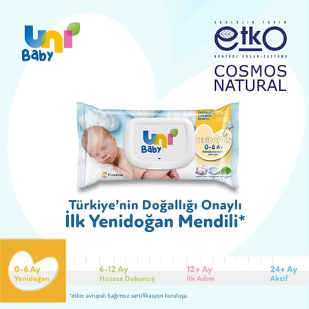 Yenidoğan Islak Havlu Mendil 3Lü 120 Yaprak