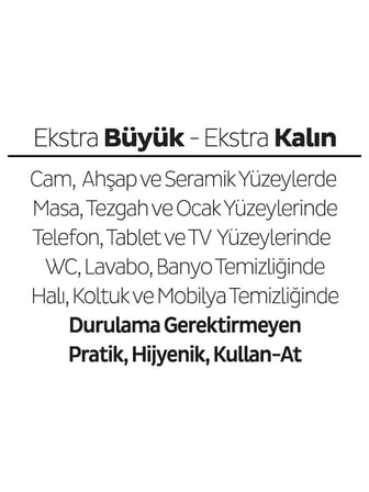 Yüzey Temizlik Havlusu 100 Adet Lilyum Pembe