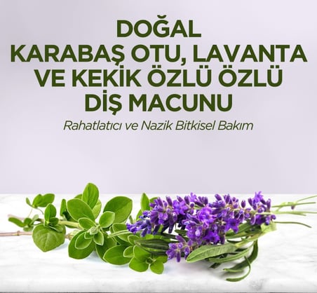 Doğal Diş Macunu 90 Gr Karabaş Otu & Lavanta ve Kekik Özlü