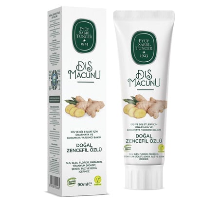 Doğal Diş Macunu 90 Gr Zencefil Özlü