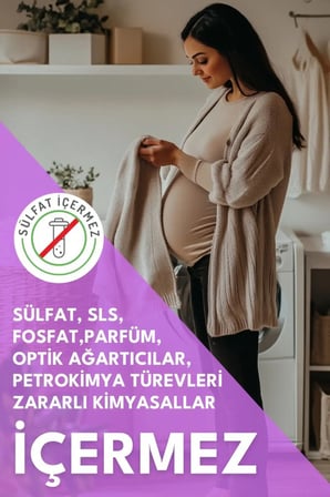 MOM Organik Sıvı Çamaşır Deterjanı 1 Lt 50 Yıkama