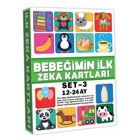 2212 Eğitici Kartlar 12-24 Ay Zeka Kartları  -Dıytoys