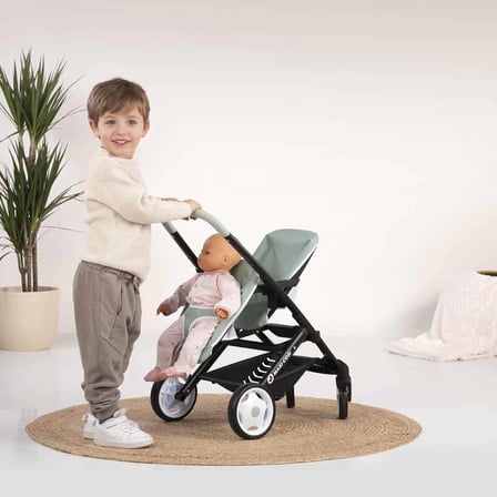 İkiz Oyuncak Bebek Arabası Yeşil