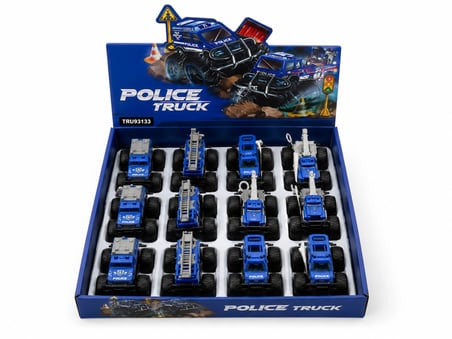 779-69 DUBLE SÜRTMELİ METAL DIECAST POLİS ARABASI (adet fiyatıdır)
