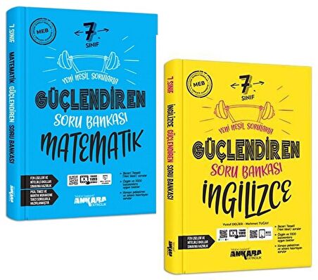 Ankara 7. Sınıf Matematik + İngilizce Güçlendiren Soru Seti 2 Kitap 2023