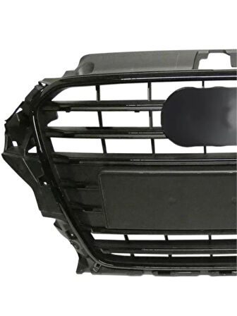 Ön Panjur Audi A3 2017-2020 Siyah Çerçeve   Arma 8V385365 AtiParts
