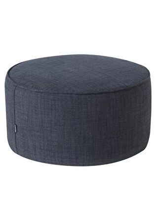 Mora Modern Antrasit Yuvarlak Puf Bench Oturma Odası Yer Oturağı Koridor Minderi