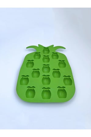 Ananas Silikon Buz Ve Çikolata Kalıbı Yeşil