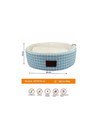 Anti Bakteriyel Yıkanabilir Koku Tutmaz Kedi Köpek Yatağı