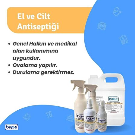 Bioxi® Antiseptik & Dezenfektan 150 ml (El-Cilt ve Yara Bakım) / Hipokloröz asit (HOCl) bazlı