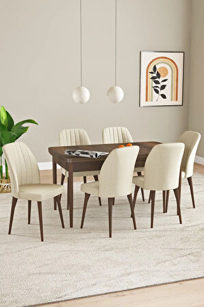 Ikon Siyah Mermer Desen 80x132 MDF Açılabilir Yemek Masası Takımı 4 Sandalye, 1 Bench
