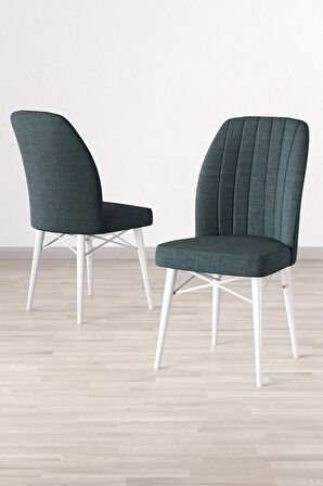 Vien Beyaz Mermer Desen 80 X 132 Açılabilir MDF Mutfak Masası 4 Sandalye, 1 Bench