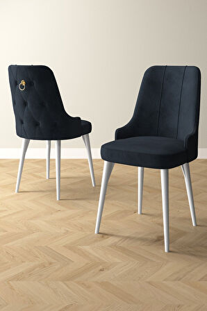 Clara Beyaz 80x132 Açılabilir Mdf Masa Yemek Odası Takımı,Mutfak Takımı 4 Adet Sandalye