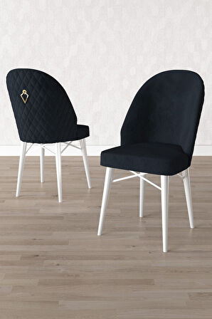 Calvin Beyaz 80x132 Açılabilir Mdf Masa Yemek Odası Takımı, Mutfak Takımı 4 Adet Sandalye