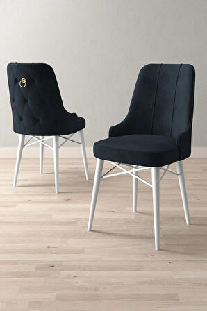 Jusie Beyaz Mermer Desen 80x132 Açılabilir Yemek Odası Takımı 4  Sandalye