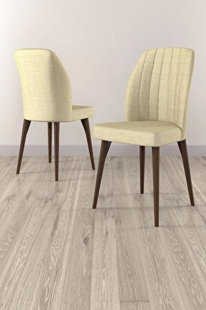 Jusie Meşe Desen 80x132 Açılabilir Mutfak Masası Takımı 4  Sandalye