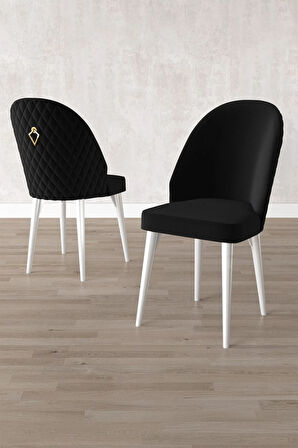 Milas Beyaz 80x132 MDF Açılabilir Mutfak Masası Takımı 4  Sandalye
