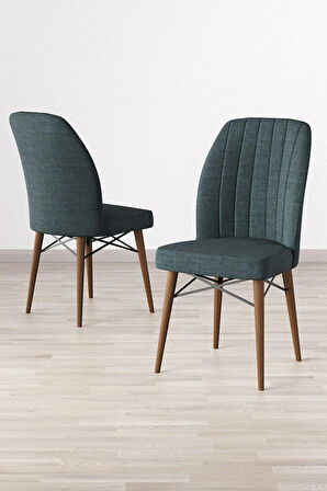 Lara Barok Desen 80 X 132 Açılabilir MDF Mutfak Masası 4  Sandalye