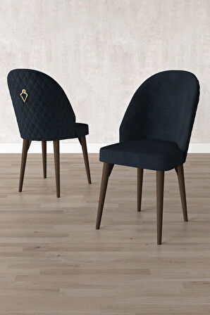 ​​​​​​​Milas Barok Desen 80x132 Açılabilir Mdf Masa Yemek Odası Takımı, Mutfak Takımı 6 Sandalye