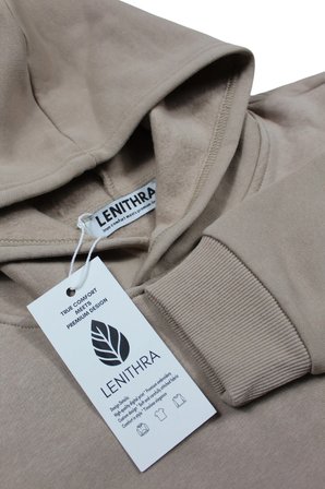 Lenithra Attack on Titan Sırt Baskılı Unisex Oversize Hoodie Bej / XL