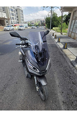 MOTOCAM Apachi Ventro 150 Siperlik Ön Cam 2023-2025 Model 57cm Füme Renkli 4mm