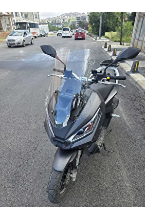 MOTOCAM Apachi Ventro 150 Siperlik Ön Cam 2023-2025 Model 57cm Şeffaf Renkli 4mm