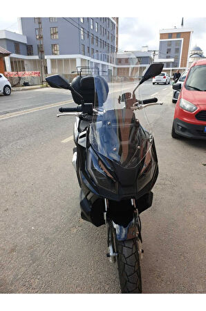 MOTOCAM Apachi Ventro 150 Siperlik Ön Cam 2023-2025 Model 65cm Şeffaf Renkli 4mm