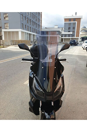 MOTOCAM Apachi Ventro 150 Siperlik Ön Cam 2023-2025 Model 78cm Füme Renkli 4mm