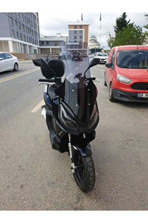 MOTOCAM Apachi Ventro 150 Siperlik Ön Cam 2023-2025 Model 78cm Füme Renkli 4mm