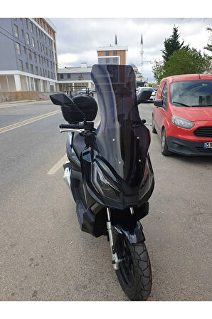 MOTOCAM Apachi Ventro 150 Siperlik Ön Cam 2023-2025 Model 78cm Siyah Renkli 4mm