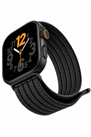 Apple Watch 12 11 10 46mm 9 8 7 6 SE Ultra Uyumlu 42-44-45-49mm Naylon Kumaş Hasır Kordon