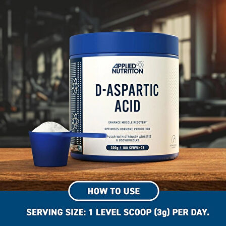 Applied Nutrition Daa-Aspartic Acid - Natural Booster for Enhanced Performance (300g - 100 Servings)