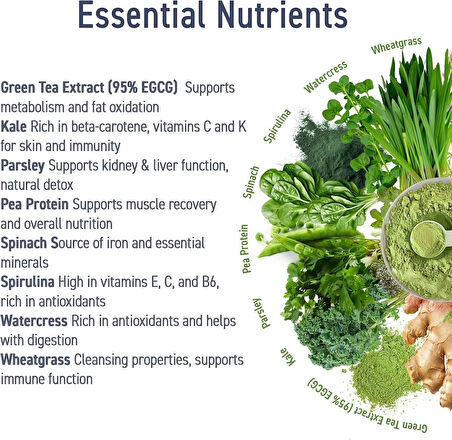 Applied Nutrition Critical Greens Superfood Blend for Gut Health Energy and Immune Support 30 Servis