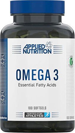 Applied Nutrition Omega 3(Balık yağı) DHA+EPA 100 Softgels 