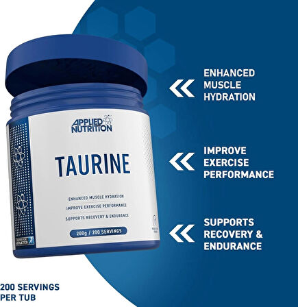Applied Nutrition Taurine 200 Gram - 200 servis