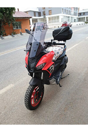 Aprilia SR GT 200 Siperlik Ön Cam 2021 2024 Model 58cm Açıkfüme Renkli 4mm
