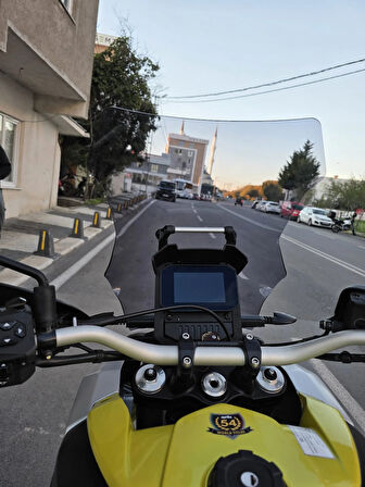 MOTOCAM Aprilia Tuareg 660 Siperlik Ön Cam 2022-2025 Model 58cm Füme Renkli 4mm