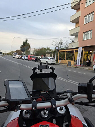 MOTOCAM Aprilia Tuareg 660 Siperlik Ön Cam 2022-2025 Model 58cm şeffaf Renkli 4mm