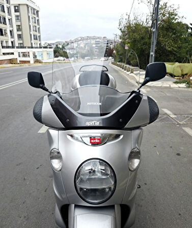 MOTOCAM Aprilia Scarabeo 500 Siperlik Ön Cam 49cm 2003-2008 Model Şeffaf Renkli 4mm