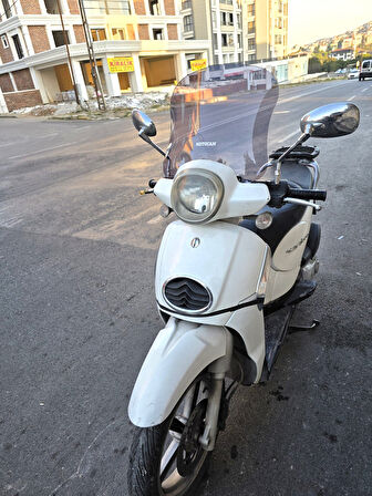 MOTOCAM Aprilia Scarabeo 200 İe Siperlik Ön Cam 35cm 2008-2015 Model Füme Renkli 4mm