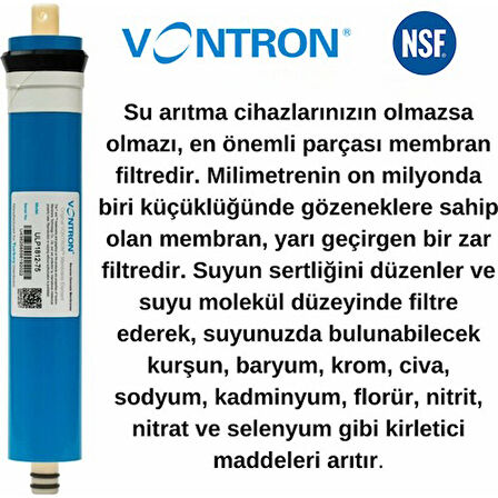 Vontron Su Arıtma Cihazı Filtresi Nsf Vontron Membran - Nsf Europost