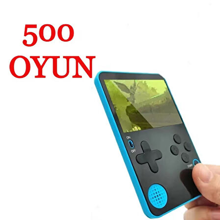 500 Dahili Oyunlu Retro Mini Konsol - Taşınabilir Eğlence Keyfi