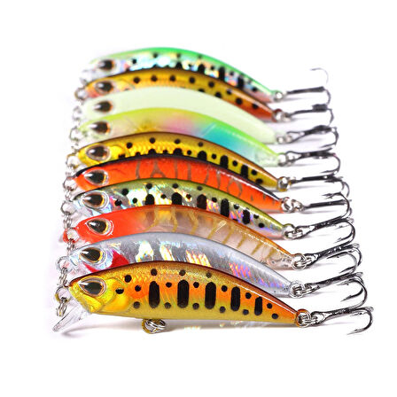 5 gr, 5 cm Zıpır Maket Yapay Balık - Balık Yemi - Sarı Zebra