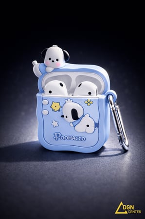 Apple AirPods 1. ve 2. Nesil Uyumlu Pochacco Figürlü Koruyucu Kılıf