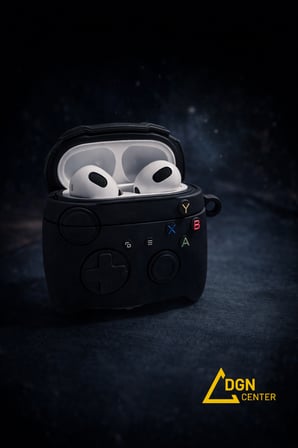  Apple AirPods 3. Nesil Uyumlu Oyun Kolu Figürlü Silikon Kılıf