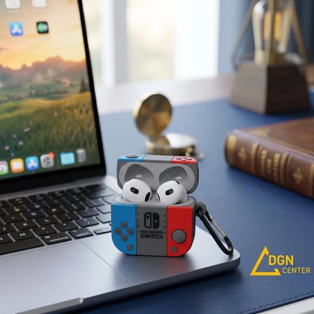 AirPods 4. Nesil Uyumlu Oyun Konsolu Tasarımlı Silikon Kılıf