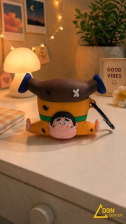 Apple AirPods 4. Nesil Uyumlu Shin Chan Figürlü Silikon Kılıf