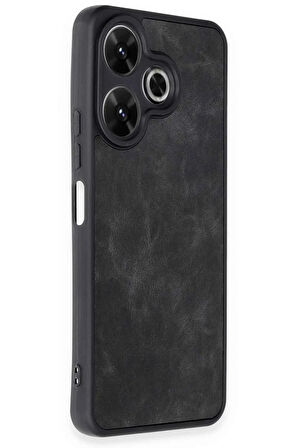 Xiaomi Redmi 13 Uyumlu Kılıf Kamera Korumalı Deri Yumuşak Renkli Kapak